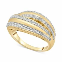 Promo ⭐ Wrapped In Love Diamond Swirl Statement Ring (1/2 Ct. T.w.) In 14k Gold, Created For Macy's Yellow Gold 🎉