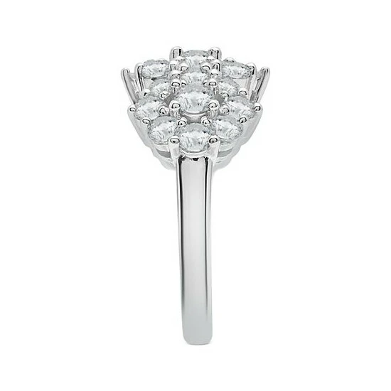 Buy ๐ Wrapped In Love Diamond Triple Flower Cluster Ring (2 Ct. T.w.) In 14k White Gold, Created For Macy's ๐ - Image 3