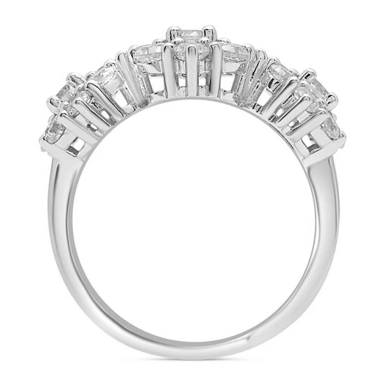 Buy ๐ Wrapped In Love Diamond Triple Flower Cluster Ring (2 Ct. T.w.) In 14k White Gold, Created For Macy's ๐ - Image 4
