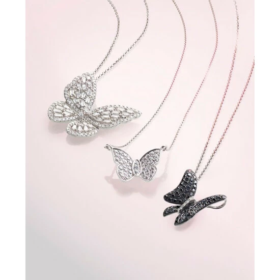 Flash Sale ๐ฏ Wrapped In Love Diamond Butterfly 20 Pendant Necklace (1/2 Ct. T.w.) In 14k White Gold, Created For Macy's ๐ฅฐ - Image 4