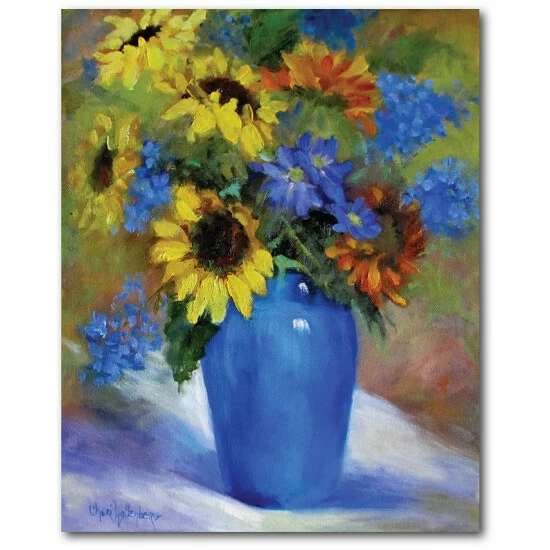 Flash Sale 🎉 Courtside Market Sunflowers In Vase II 16 X 20 Gallery-Wrapped Canvas Wall Art Multi 🎁