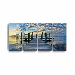 Cheapest 👏 Ready2HangArt Key Largo 4 Piece Wrapped Canvas Coastal Wall Art Set, 24 X 48 Multi ✨