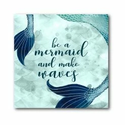 Best deal 😀 Courtside Market Mermaid Quotes I 16 X 16 Gallery-Wrapped Canvas Wall Art Multi 🔔