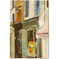 Cheap 🧨 Courtside Market Street In Neuilly II 12 X 18 Gallery-Wrapped Canvas Wall Art Multi 😉