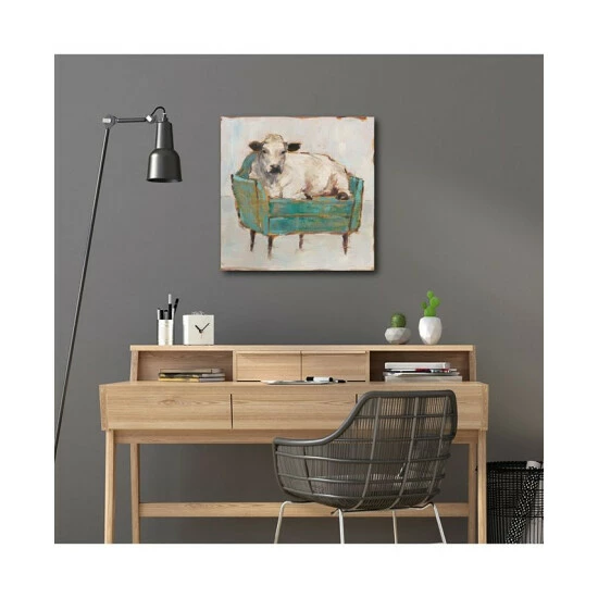 Cheap 🤩 Courtside Market Moo-Ving In I 24 X 24 Gallery-Wrapped Canvas Wall Art Multi ❤️ - Image 2