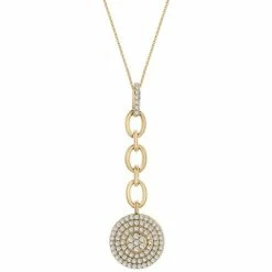 Cheapest 🥰 Wrapped In Love Diamond Circle Cluster Pendant Necklace (3/4 Ct. T.w.) In 14k Gold, 16 + 4 Extender, Created For Macy's Yellow Gold 🥰