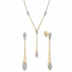 Budget 🔥 Wrapped In Love Diamond Elongated Drop Jewelry Collection In 14k Gold, Created For Macy's 🤩