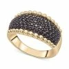 Cheapest ❤️ Wrapped In Love Black Diamond Bead Edge Ring (1 Ct. T.w.) In 14k Gold, Created For Macy's Yellow Gold 🧨