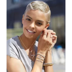 Brand new 👏 Wrapped Diamond Long Chain Earrings (1/6 Ct. T.w.) In 10k Yellow Gold 😀