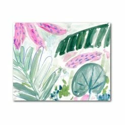 Hot Sale 🔔 Courtside Market Plam Leaf II 16 X 20 Gallery-Wrapped Canvas Wall Art Multi 🌟