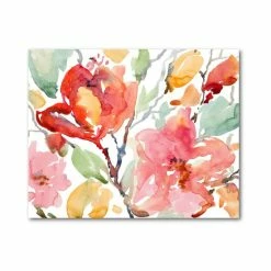 Budget 🎁 Courtside Market Watercolor Flowers 16 X 20 Gallery-Wrapped Canvas Wall Art Multi 🌟