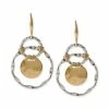 Coupon 🛒 Robert Lee Morris Soho Two-Tone Wire-Wrapped Orbital Circle Drop Earrings Two Tone 👍