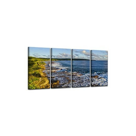 Flash Sale ❤️ Ready2HangArt Breakaway 4 Piece Wrapped Canvas Coastal Wall Art Set, 20 X 48 Multi 😀 - Image 2