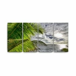 Best reviews of ⌛ Ready2HangArt Island Balance 4 Piece Wrapped Canvas Coastal Wall Art Set, 24 X 48 Multi 🔥