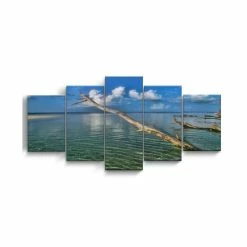 New 🎁 Ready2HangArt Grand Bahama 5 Piece Wrapped Canvas Coastal Wall Art Set, 30 X 60 Multi 🥰