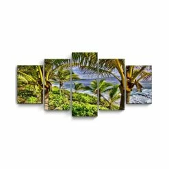 Discount 🎉 Ready2HangArt Overhang 5 Piece Wrapped Canvas Coastal Wall Art Set, 30 X 60 Multi 🌟