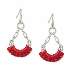 Top 10 👍 Patricia Nash Silver-Tone Leather-Wrapped Open Drop Earrings Silver Ox ⭐