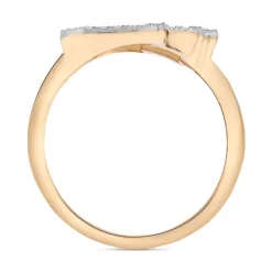 Wholesale 👏 Wrapped Diamond Five-Stone Stack Ring (1/20 Ct. T.w.) In 14k Yellow Or White Gold, Created For Macy's 🔔