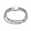 Coupon ❤️ EFFY Collection EFFY® Diamond Rondelle Wire Wrap Bracelet (1/6 Ct. T.w.) In Sterling Silver 🛒