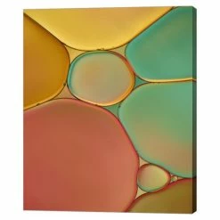 Outlet 👏 Metaverse Red Yellow And Green Drops By Cora Niele Canvas Art, 29.25 X 36 Multi ✨