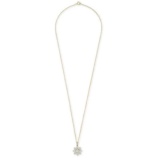 Coupon ⭐ Wrapped Diamond V-Necklace In 10k White Gold (1/6 Ct. T.w.) 🧨