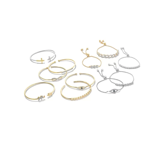 Best Sale ๐ Wrapped Diamond Infinity Bangle Bracelet (1/6 Ct. T.w.) In 14k Gold-Plated Sterling Silver, Created For Macy's ๐ฏ - Image 3
