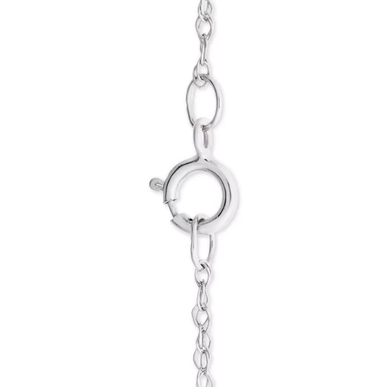 Coupon ❤️ Wrapped In Love Diamond Deco 20 Pendant Necklace (1/4 Ct. T.w.) In 14k White Gold, Created For Macy's 🤩 - Image 5