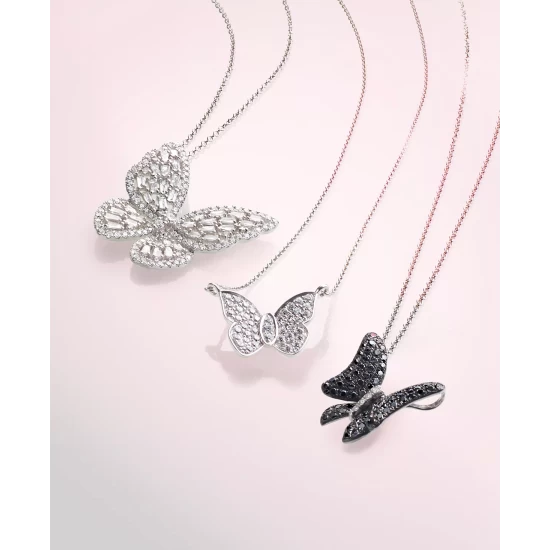 Flash Sale ๐ฏ Wrapped In Love Diamond Butterfly 20 Pendant Necklace (1/2 Ct. T.w.) In 14k White Gold, Created For Macy's ๐ฅฐ - Image 5