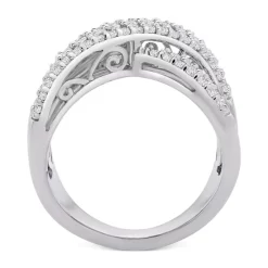 Buy 🧨 Wrapped Diamond Bezel Statement Ring (1/10 Ct. T.w.) In 14k Gold, Created For Macy's Yellow Gold 💯