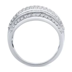 Best Pirce 👍 Wrapped Diamond Crown Statement Ring (1/10 Ct. T.w.) In 14k White Gold, Created For Macy's 🛒