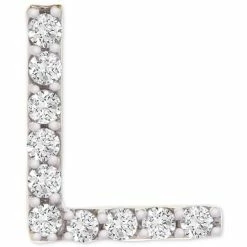 Deals 🎉 Wrapped Diamond Initial L Single Stud Earring (1/20 Ct. T.w.) In 14k Gold, Created For Macy's 😉