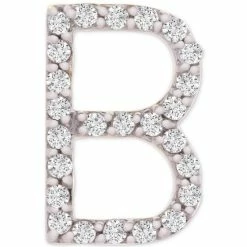 Wholesale 💯 Wrapped Diamond Initial B Single Stud Earring (1/20 Ct. T.w.) In 14k Gold, Created For Macy's 🛒