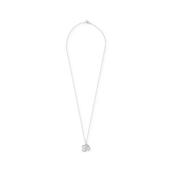 Cheap ๐ฏ Wrapped Diamond Om Pendant Necklace (1/4 Ct. T.w.) In 14k White Gold, 18 + 2 Extender, Created For Macy's ๐ - Image 3