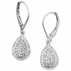 Outlet 🥰 Wrapped In Love Diamond Teardrop Earrings (1/2 Ct. T.w.) In 14k White, Yellow Or Rose Gold, Created For Macy's 🌟