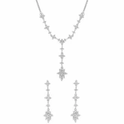 Best deal 🔥 Wrapped In Love 2-Pc. Set Diamond Starburst Lariat Necklace & Matching Drop Earrings (1 Ct. T.w.) In 14k White Gold Or 14k Yellow Gold, Created For Macy's 😉