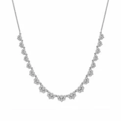 Discount ❤️ Wrapped In Love Diamond Multi-Cluster Necklace (2 Ct. T.w.) In 14k White Gold, 16 + 2 Extender, Created For Macy's 🥰