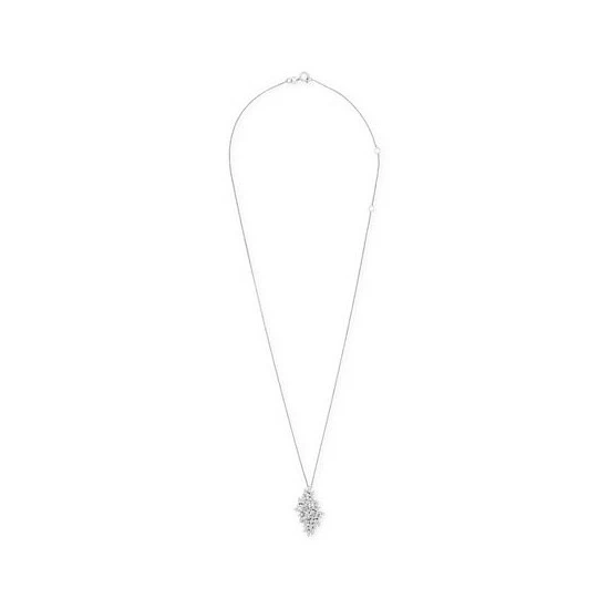 Buy 😉 Wrapped In Love Diamond Cluster 18 Pendant Necklace (1 Ct. T.w.) In 14k White Gold, Created For Macy's 🤩 - Image 3