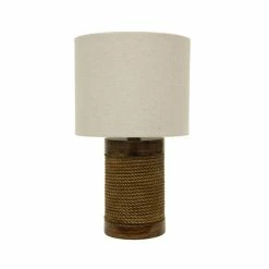 Best reviews of 🎉 Jimco Lamp & Manufacturing Co Decor Therapy Cali Rope Wrapped Accent Lamp Rope Wood 😀