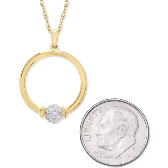 Best Sale ๐ Wrapped Diamond Infinity Bangle Bracelet (1/6 Ct. T.w.) In 14k Gold-Plated Sterling Silver, Created For Macy's ๐ฏ - Image 2