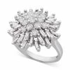 Best deal 😀 Wrapped In Love Diamond Starburst Cluster Ring (1-1/2 Ct. T.w.) In 14k White Gold, Created For Macy's ✨