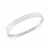 Hot Sale ❤️ Wrapped Diamond Bangle Bracelet (2 Ct. T.w.) In 10k White Gold 😀