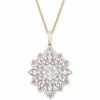 Best reviews of 🧨 Wrapped In Love Diamond Flower 18 Pendant Necklace (1-1/2 Ct. T.w.) In 14k Gold, Created For Macy's Yellow Gold ⌛