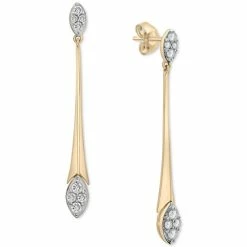 Best reviews of ⭐ Wrapped In Love Diamond Elongated Drop Earrings (1/2 Ct. T.w.) In 14k Gold, Created For Macy's Yellow Gold ✨