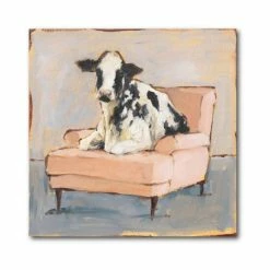 Cheapest 👏 Courtside Market Moo-Ving In II 16 X 16 Gallery-Wrapped Canvas Wall Art Multi 🌟