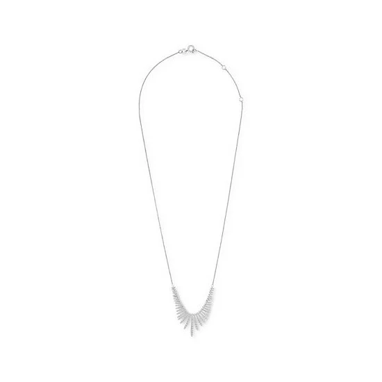 Brand new ๐ฏ Wrapped In Love Diamond Graduated Statement Necklace (1-1/2 Ct. T.w.) In 14k White Gold, 16 + 2 Extender, Created For Macy's ๐ฏ - Image 3