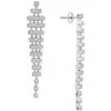 Cheap ✔️ Wrapped In Love Diamond Mesh Drop Earrings (1 Ct. T.w.) In 14k White Gold, Created For Macy's 🌟