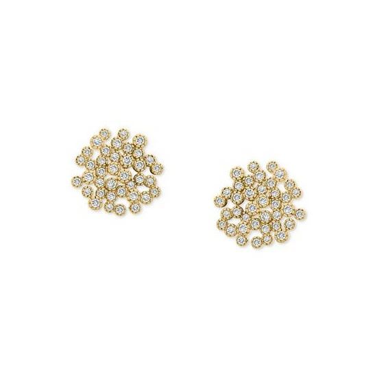 Best reviews of ๐ Wrapped In Love Diamond Scattered Cluster Stud Earrings (1 Ct. T.w.) In 14k Gold, Created For Macy's Yellow Gold ๐ - Image 3