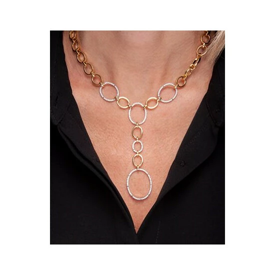 Coupon ✨ Wrapped In Love Diamond Oval Link 20 Lariat Necklace (1 Ct. T.w.) In 14k Gold-Plated Sterling Silver, Created For Macy's 🧨 - Image 2