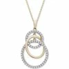 Buy 🔔 Wrapped In Love Diamond Interlocking Circle 20 Pendant Necklace (1/2 Ct. T.w.) In 14k Gold, Created For Macy's 14k Yellow Gold 👏