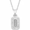 Coupon ❤️ Wrapped In Love Diamond Deco 20 Pendant Necklace (1/4 Ct. T.w.) In 14k White Gold, Created For Macy's 🤩